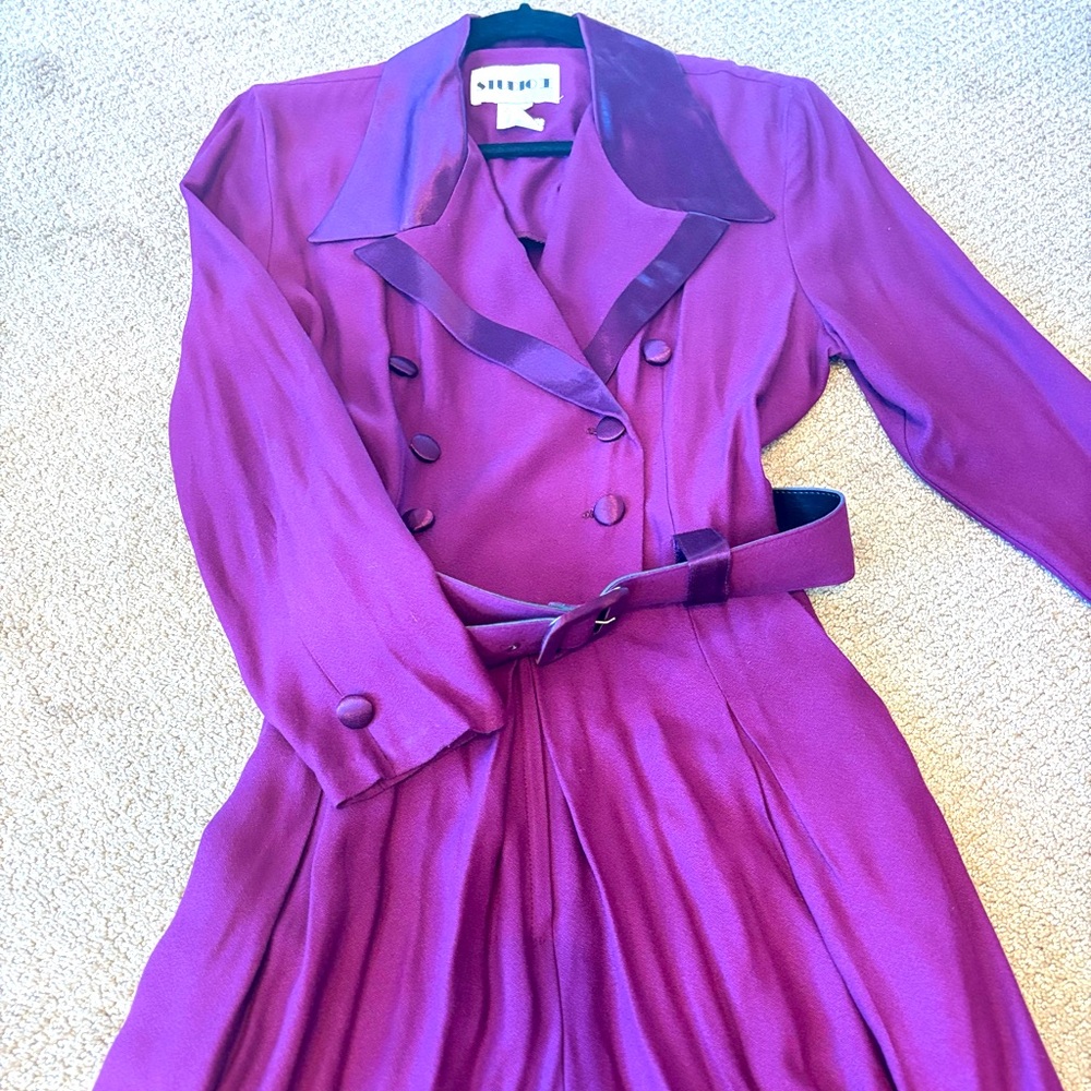 Vintage Studio I Women's Purple Belted Jumpsuit Size 8